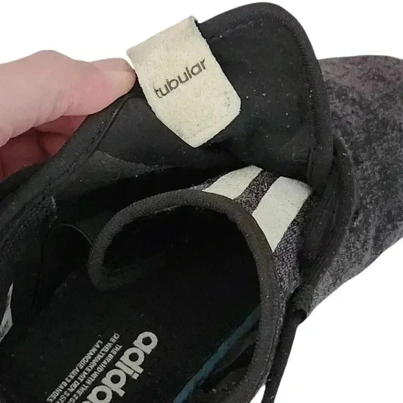 Adidas Originals Tubular 6.5 Black Grey Knit Sneakers - Picture 14 of 16